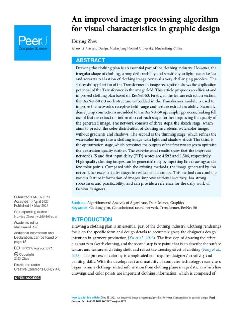 Enhanced Clothing Image Processing Algorithm | PDF | Artificial Neural ...