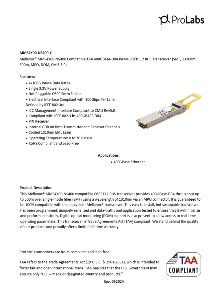 MMS4X00-NS400-C Datasheets EN | PDF | Decibel | Electronic Engineering