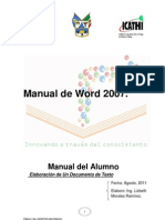 Manual de Word 2007 Agosto2011