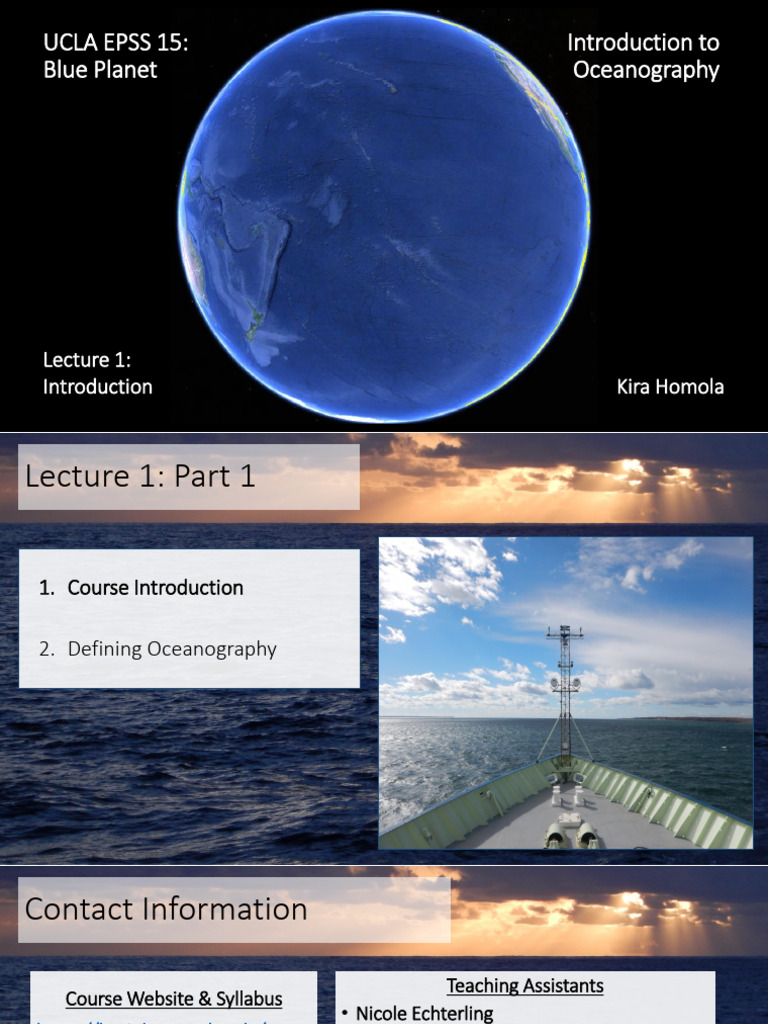 Intro to Oceanography Course | PDF | Earth Sciences | Teaching