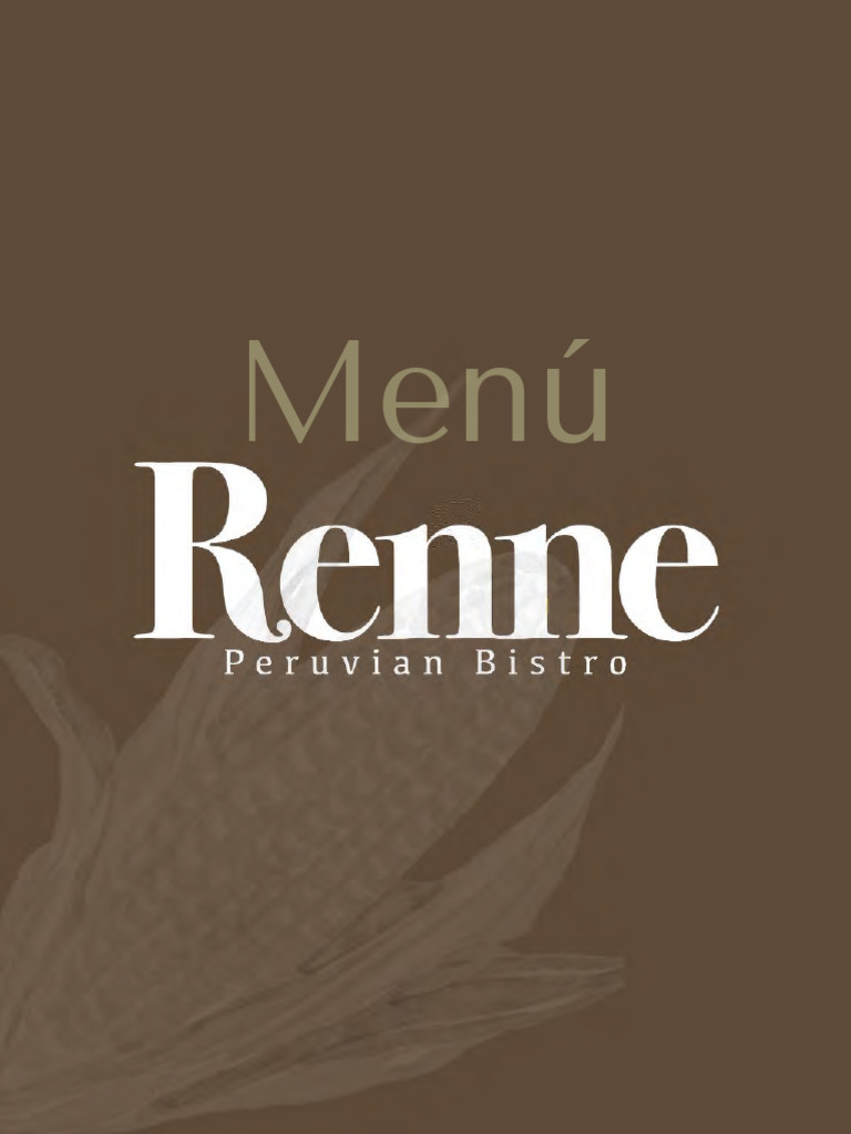 Menú del Renne Peruvian Bistro | PDF | Mariscos | ensalada