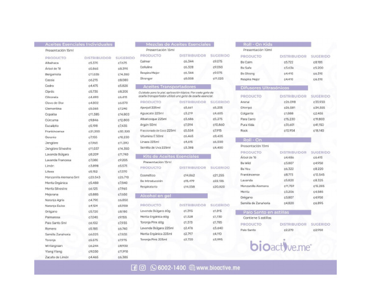 Bioactive Me Catalog | PDF
