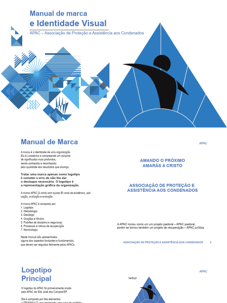 Manual de Identidade Visual da APAC | PDF | Amor | Ecumenismo