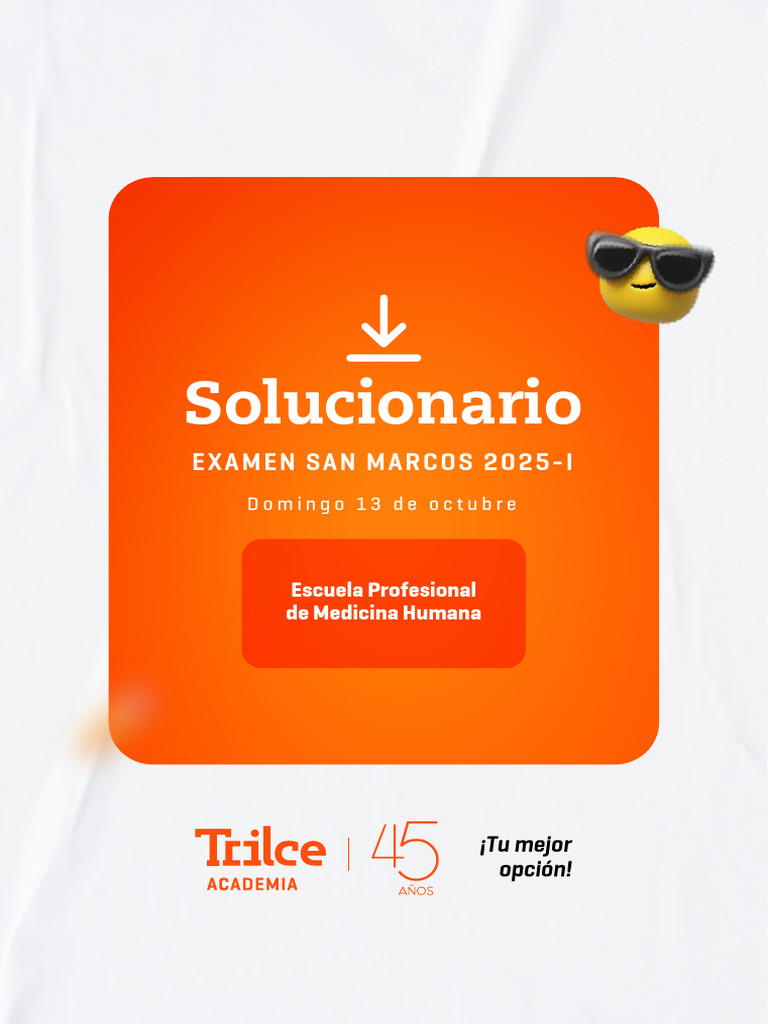 Solucionario SM 2025 I 13 Oct PDF