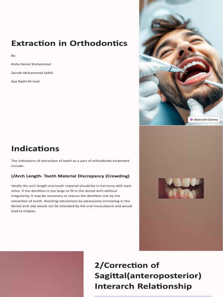 Extraction in Orthodontics | PDF