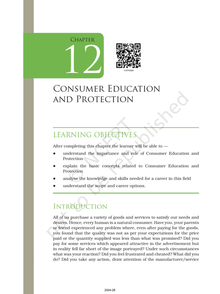 Consumer Rights and Education Overview | PDF | Consumer Behaviour ...