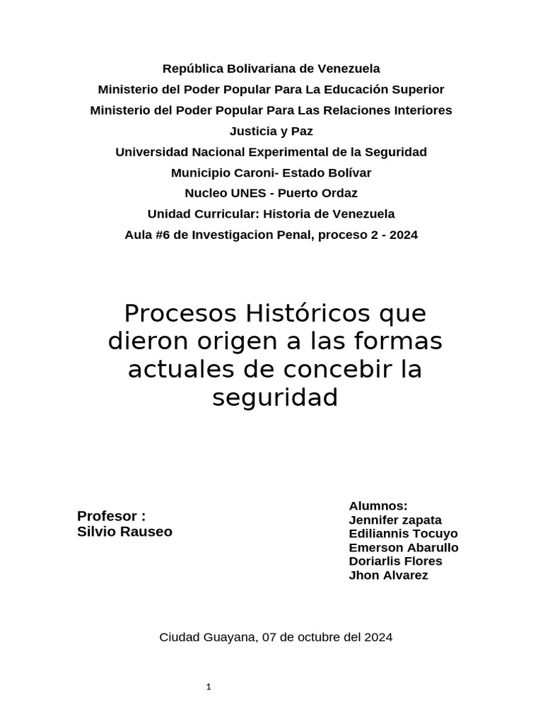 Historia de Venezuela | PDF | Valores | Violencia