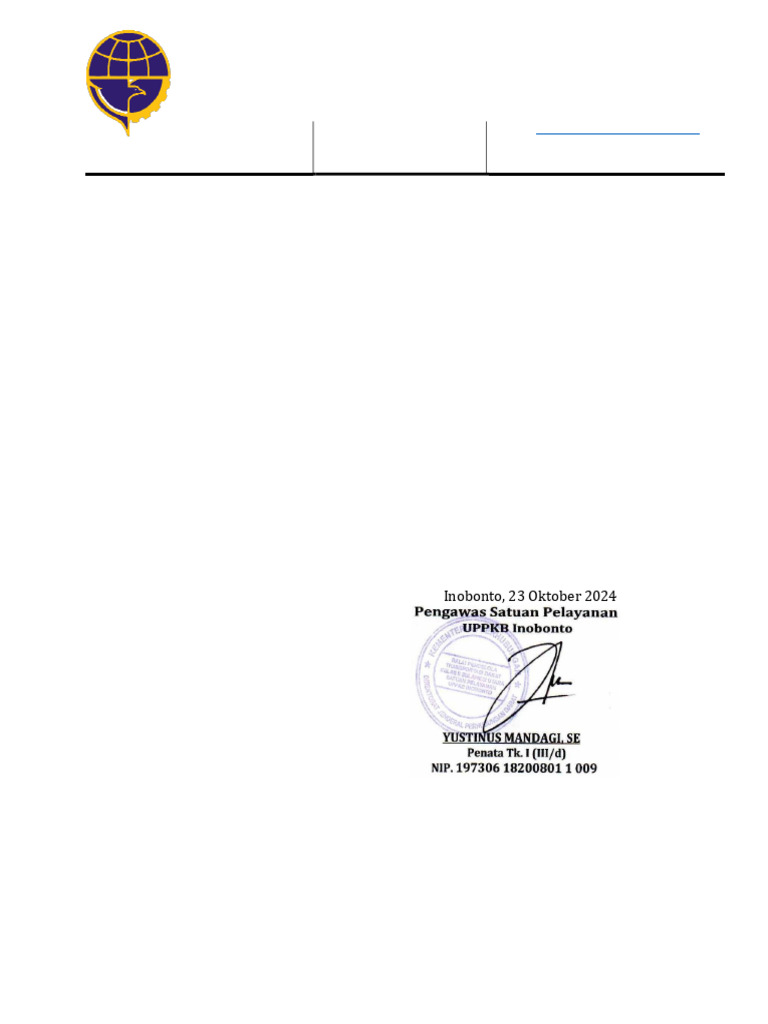 Undangan Rapat Rutin Uppkb Inobonto | PDF