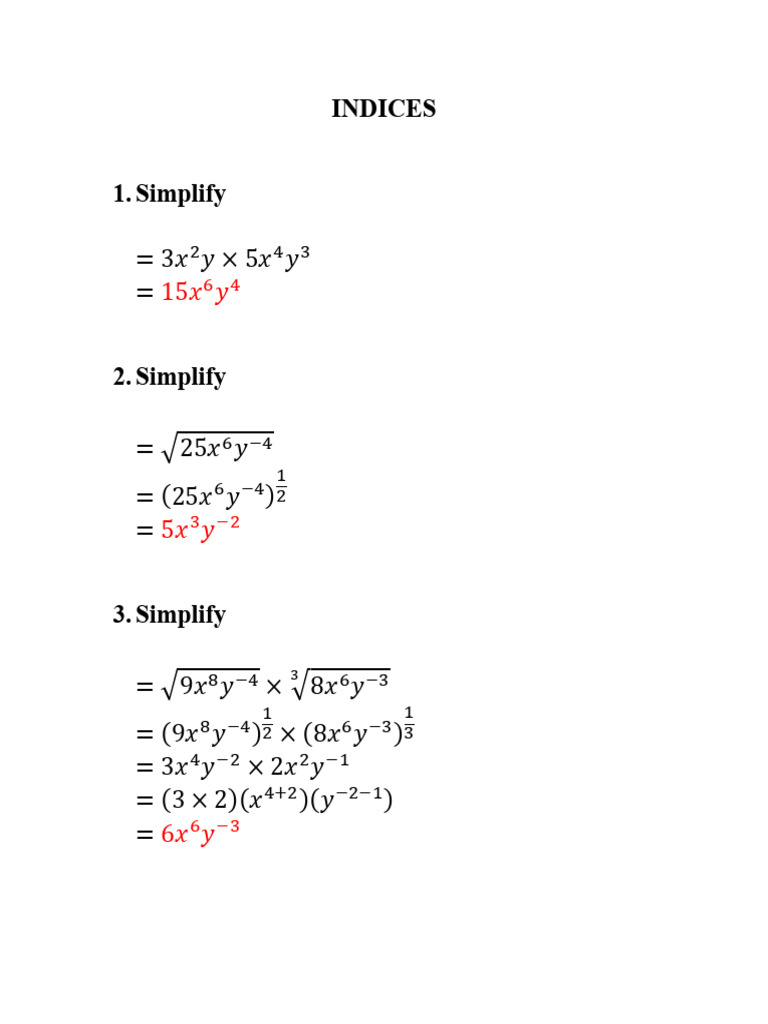 Simplifying Algebraic Expressions and Equations | PDF
