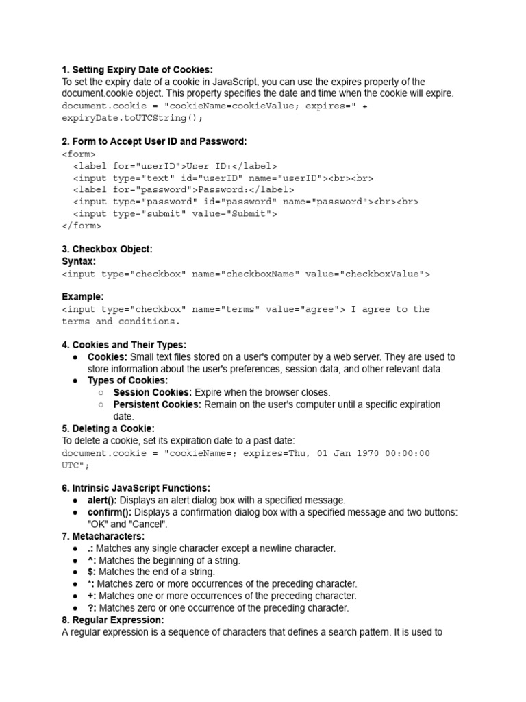 Question Bank-1. What Is The Method of Setting Exp... | PDF | Http ...