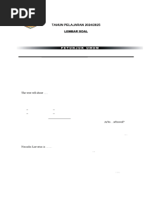 Soal Bahasa Inggris Ix
