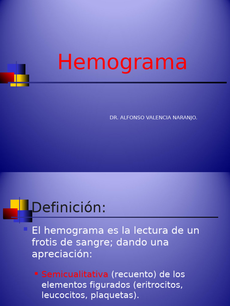 Guía Completa del Hemograma Médico | PDF | Leucocito | Sangre