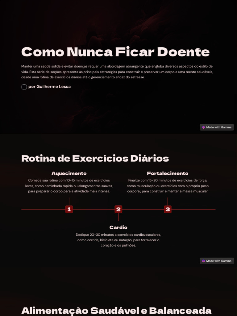 Dicas para Nunca Ficar Doente | PDF | Nutrientes | Corpo humano