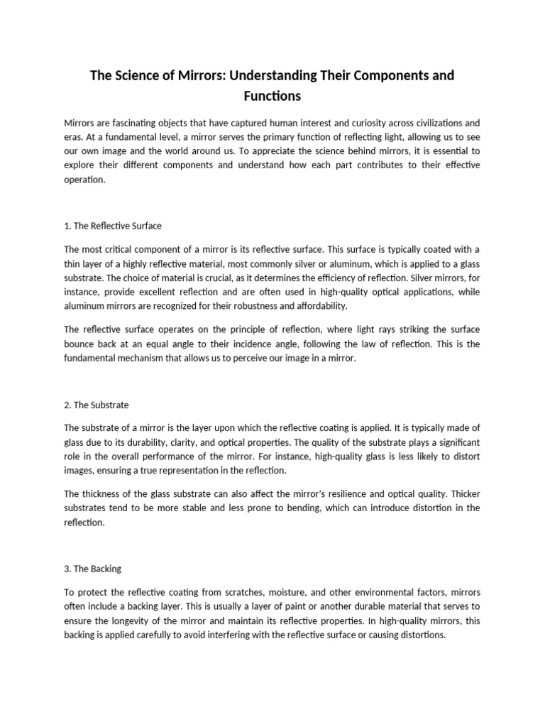 Mirrors Vs Paper The Physics Of Transparency - 5lo67ms