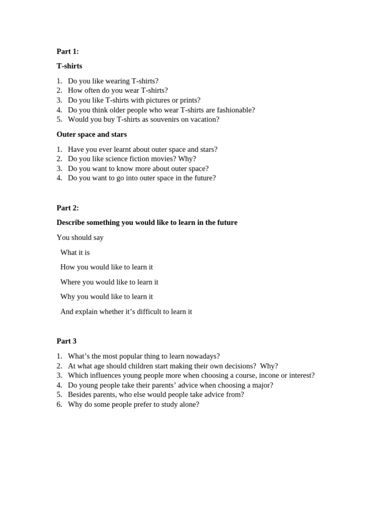 (Speaking 22-02) Full 3 Part | PDF | Wellness