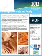 Massage For Friends and Family: Courses Commercial