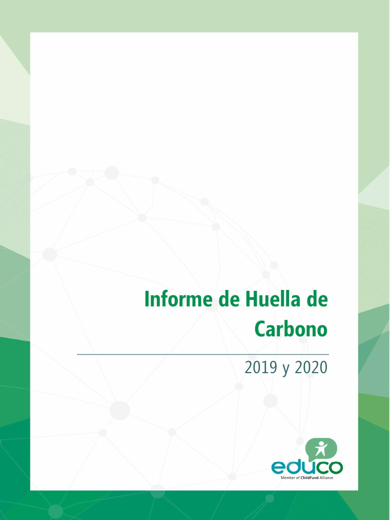 Huella de Carbono Educo 2019-2020 | PDF | Huella de carbono | Naturaleza