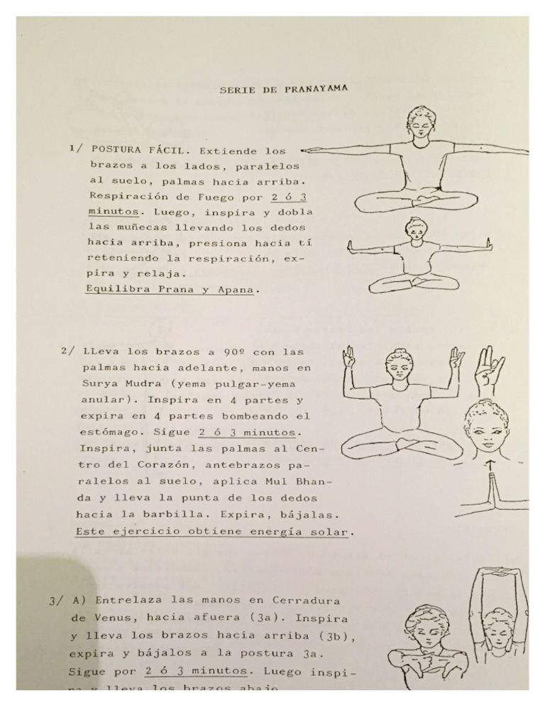 Kriya de Pranayama para Niños. | PDF