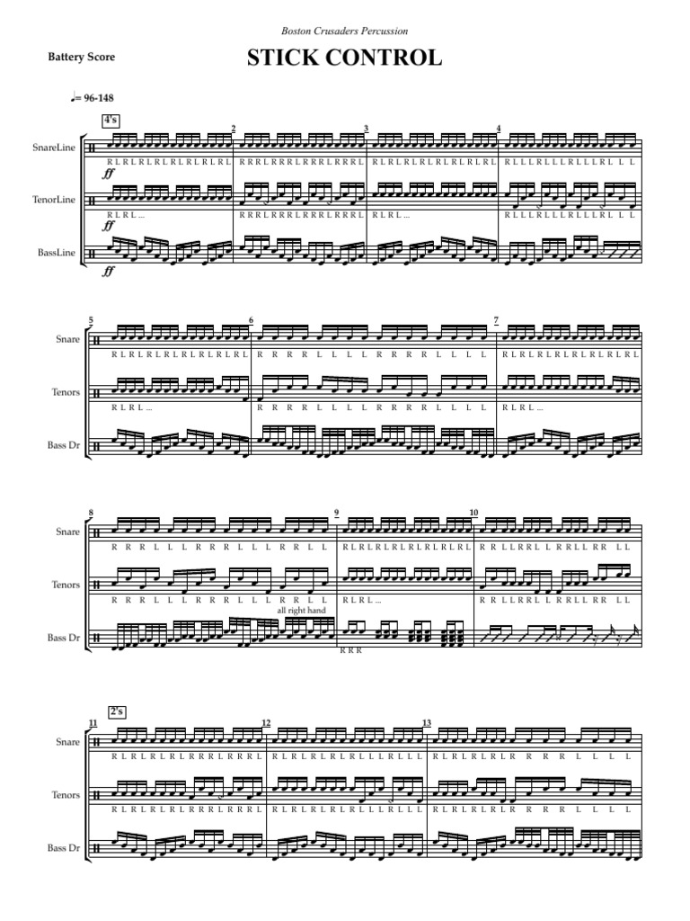 Stick Control - Full Score | PDF