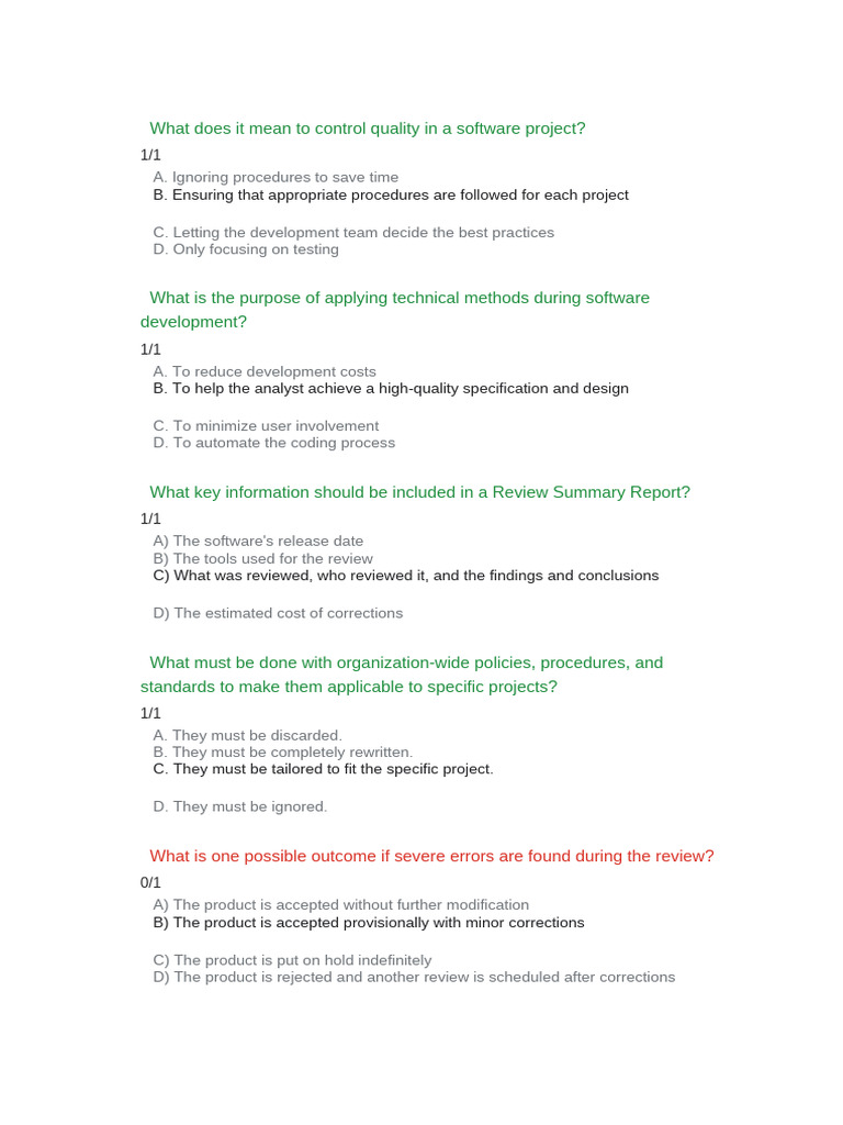 Software Quality Assurance Guide | PDF | Software Quality | Reliability ...