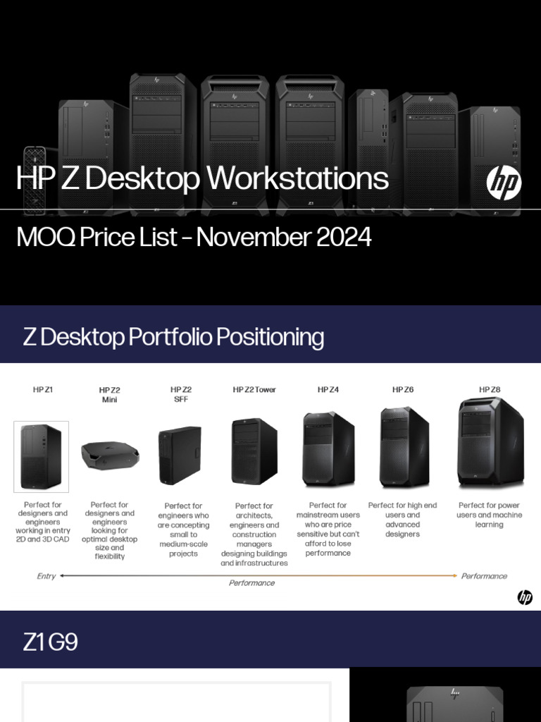 HP Z Workstations Price List Nov 2024 | PDF | Solid State Drive ...