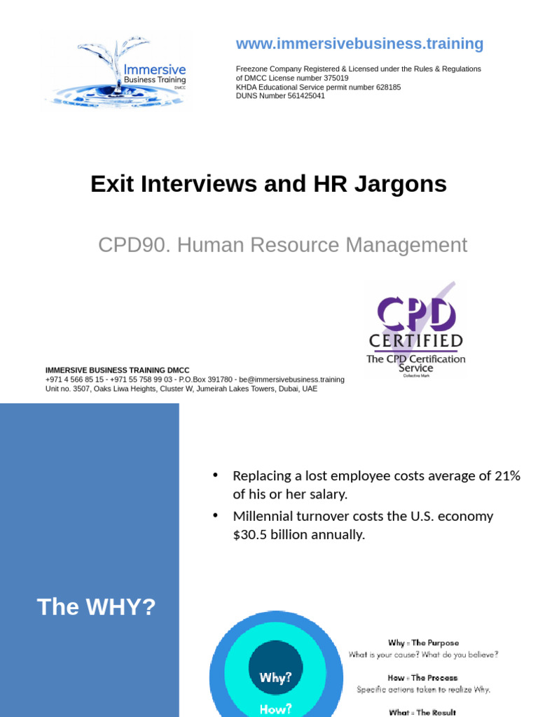 Exit Interviews and HR Jargons-Study Version | PDF | Employee Retention ...