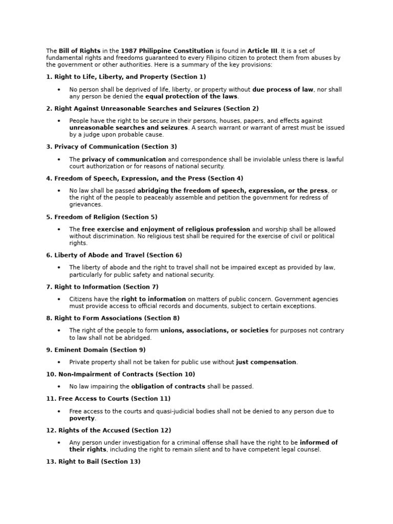 the-bill-of-rights-in-the-1987-philippine-constitution-is-found-in