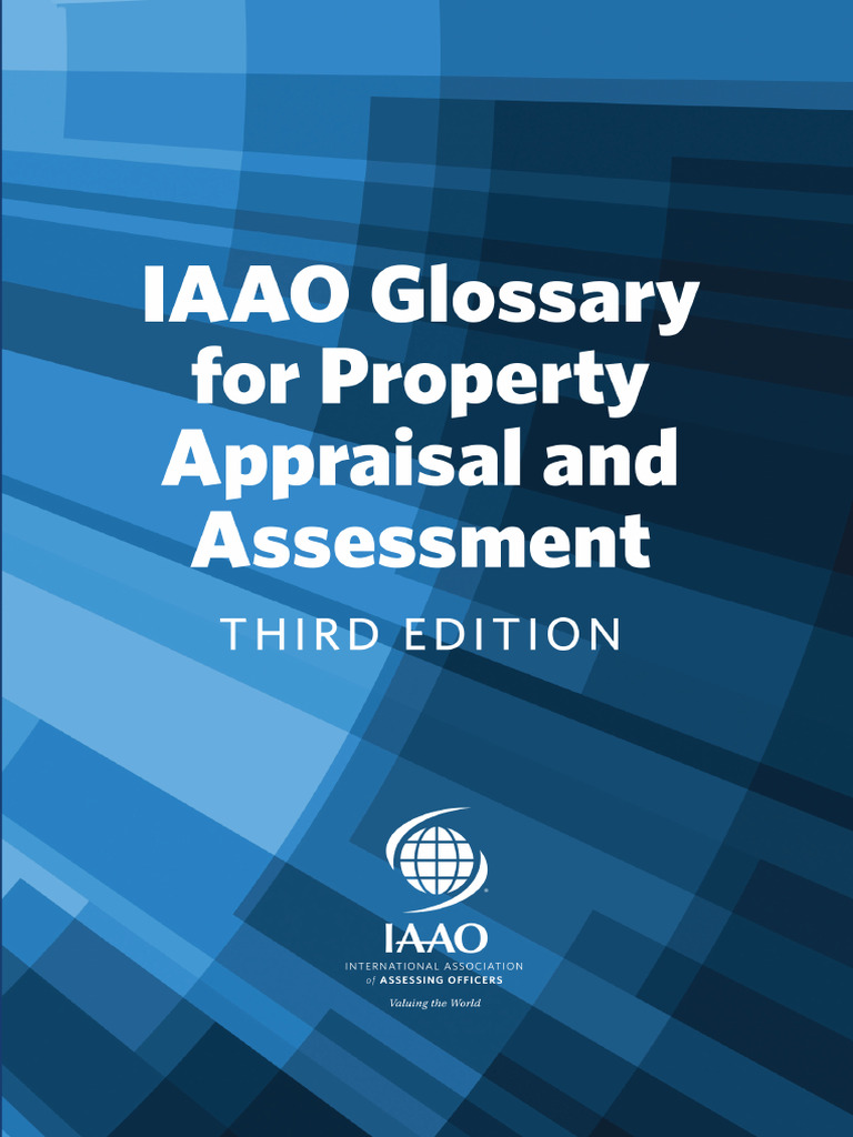 IAAO Glossary 3rd Ed Final | PDF | Real Estate Appraisal | Depreciation