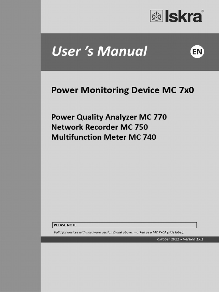K MC7x0A EN 22440500 Users Manual Ver 1.01 | PDF | Computer Engineering ...