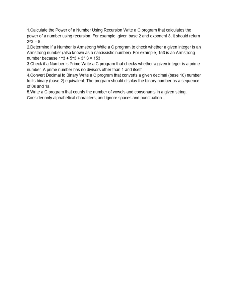 C Programs for Math and String Tasks | PDF