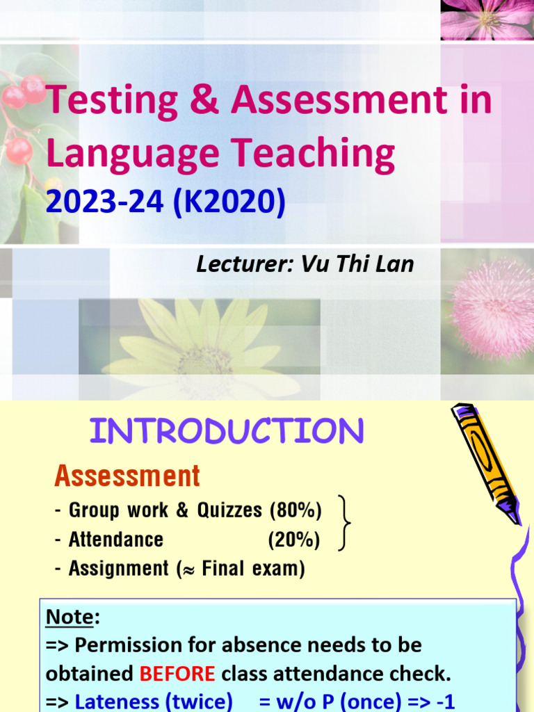 Handout Classroomtesting 2024 | PDF | Language Arts & Discipline ...