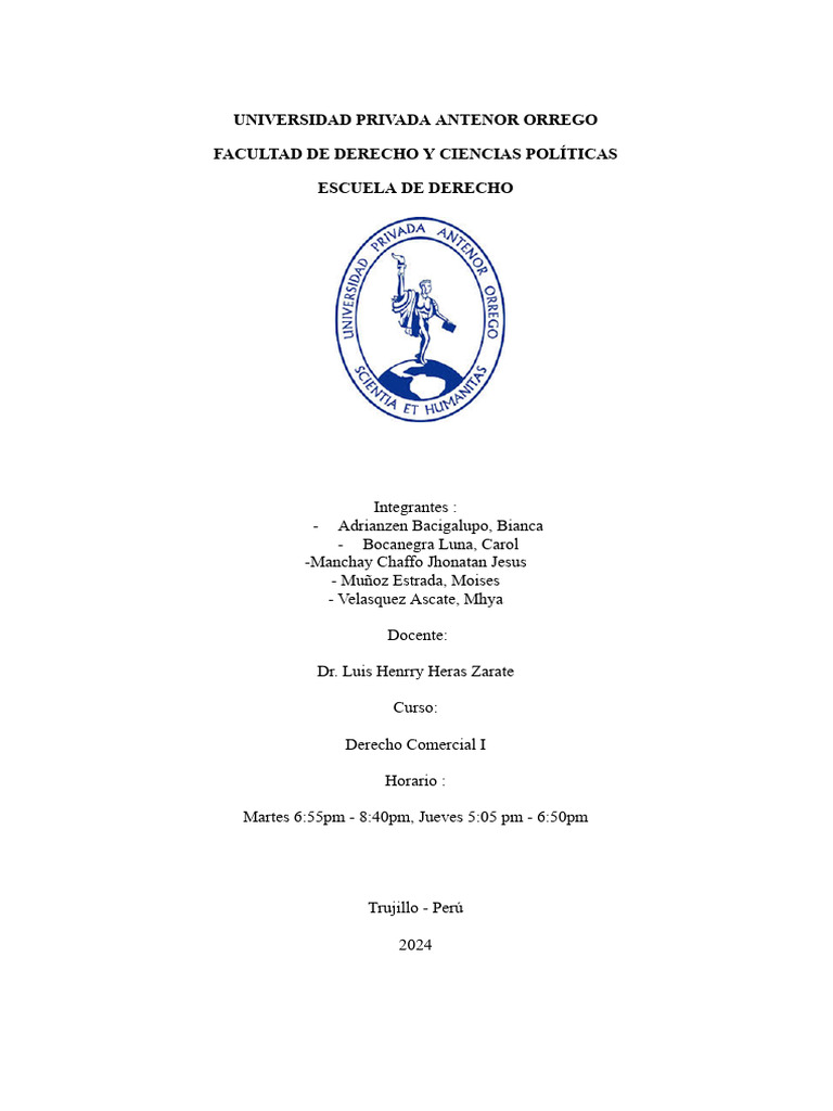Universidad Privada Antenor Orrego | PDF | Sociedad de responsabilidad ...