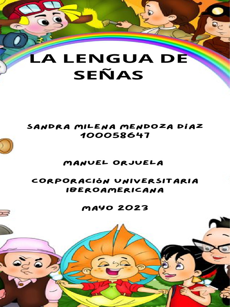 Actividad 4 Lengua de Señas | PDF | Artes del lenguaje y disciplina