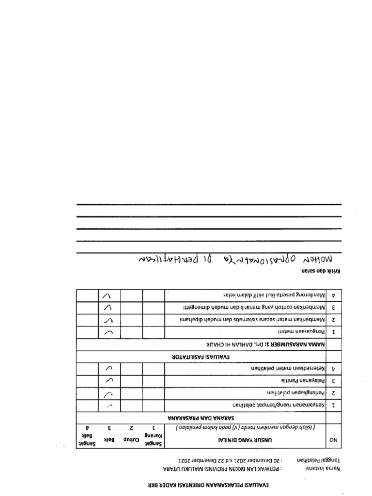 Kuisioner 1 | PDF