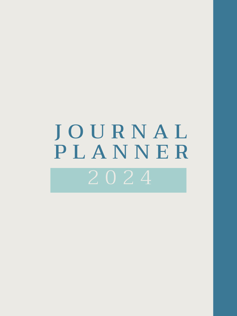 2024 Monthly Journal Planner | PDF