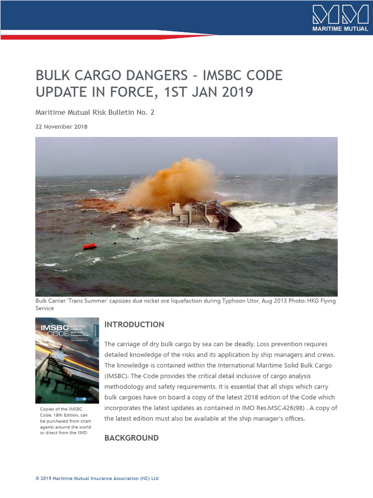 MMIA Bulletin 002 | PDF | Insurance | Cargo