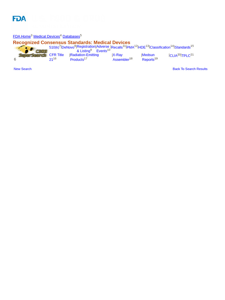 Recognized Consensus Standards - Medical Devices | PDF | Medical Device ...