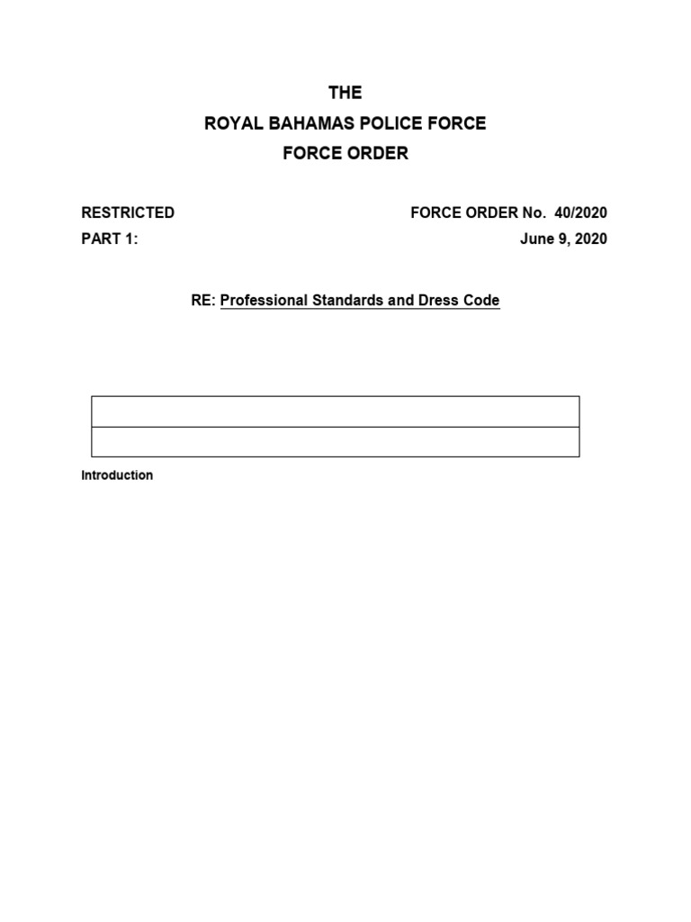 Police Dress Code and Standards Policy | PDF | Hairstyle | Nail (Anatomy)
