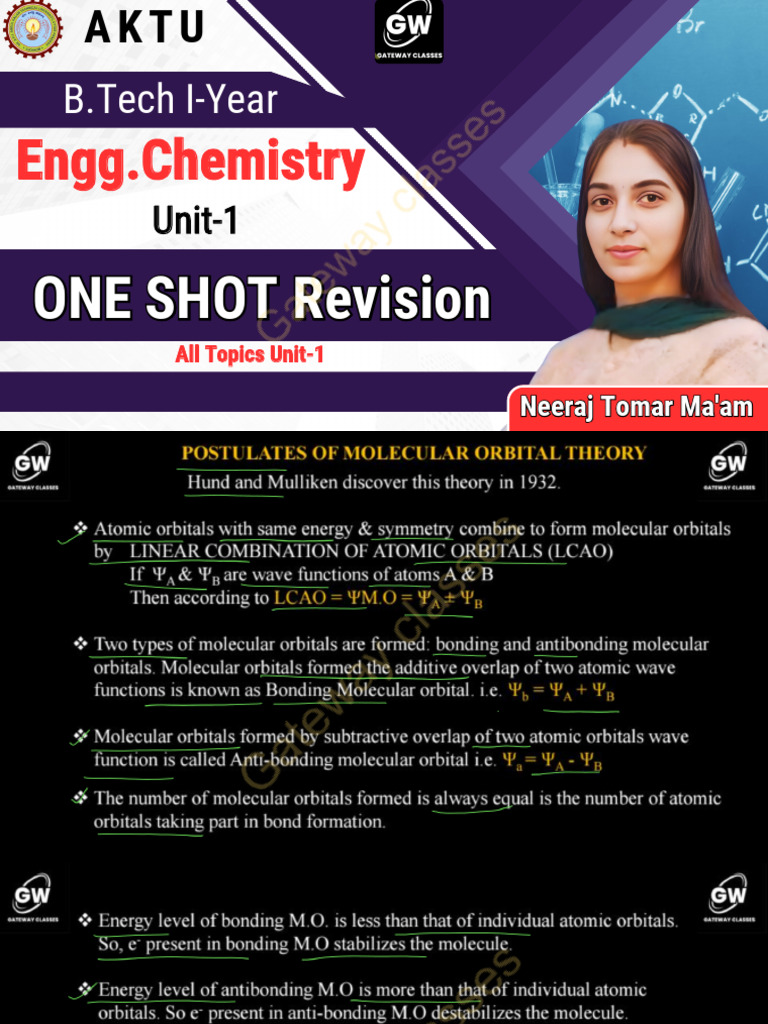 Chem U-1 One Shot Notes | PDF