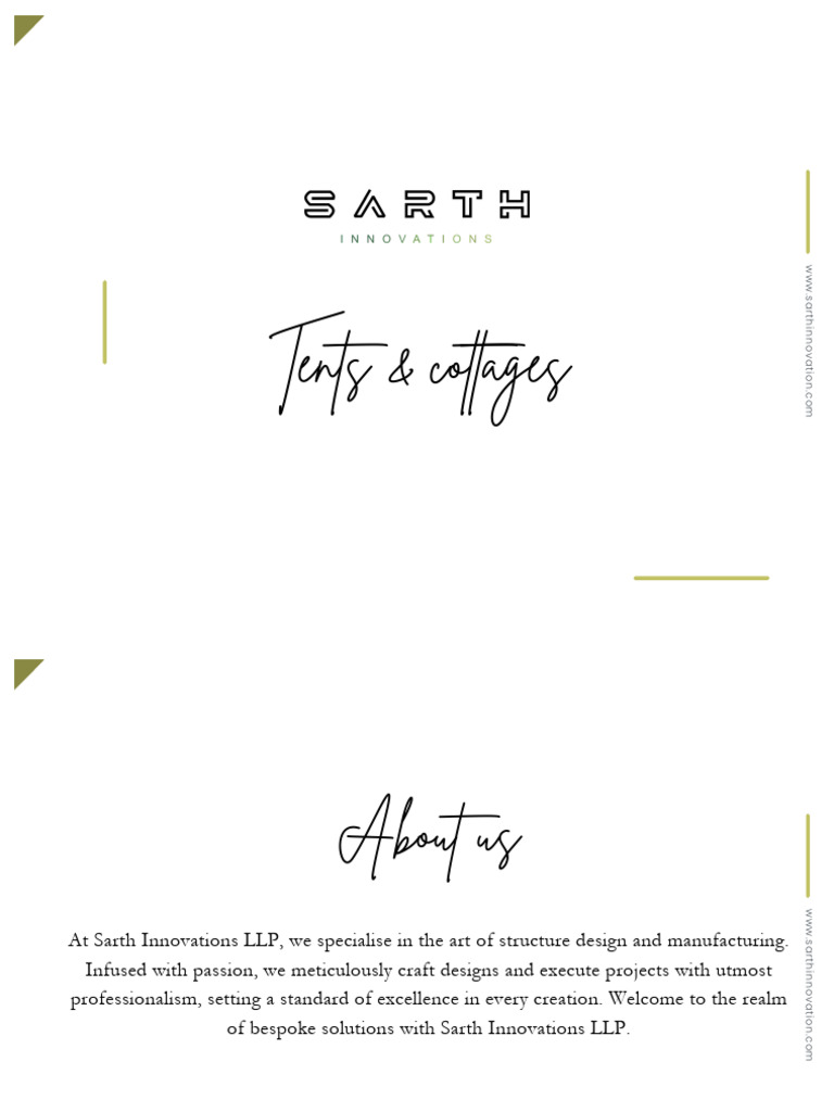Sarth Innovations: Bespoke Structures | PDF | Building Technology ...