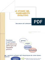 Lo Studio Del Cambia Men To Evolutivo - Meccanismi Di Sviluppo