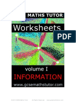 E Book -  Worksheets Vol. 1 - Information