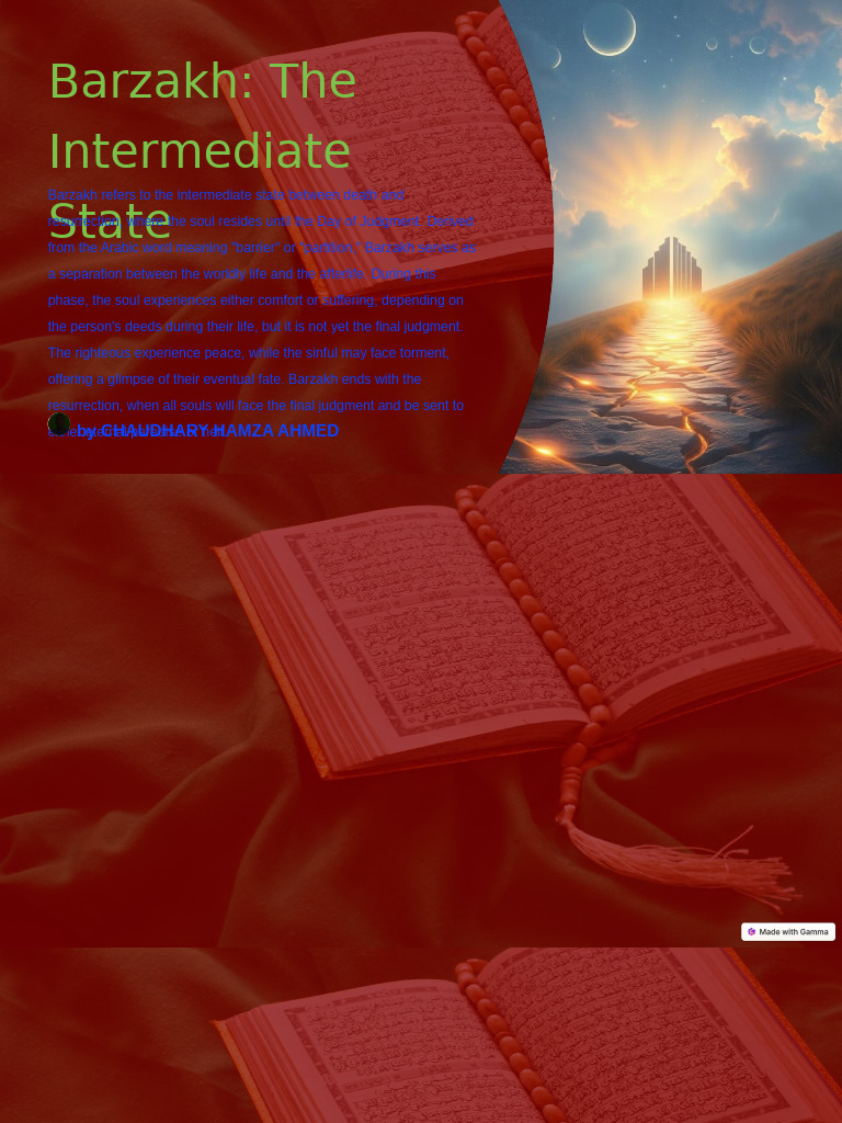 Barzakh The Intermediate State | PDF | Philosophy