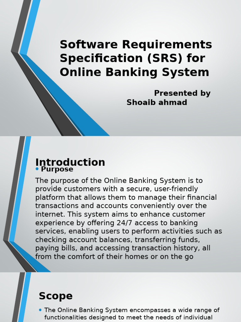 Software Requirements Specification (SRS) For Online | PDF | User ...