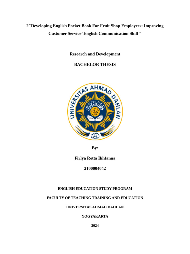 Cover Skripsi | PDF