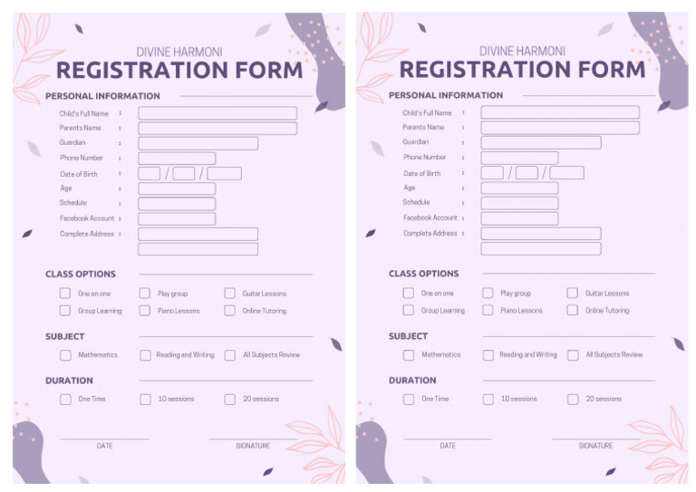 Registration Pdf