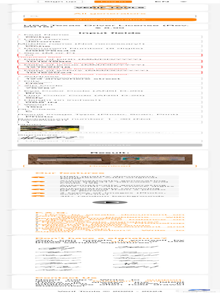 Texas Driver License Generator Tool | PDF | Software | Computing