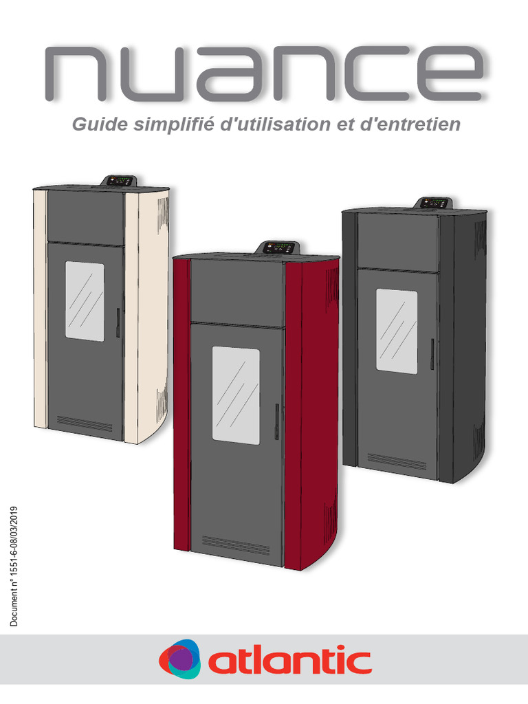 Guide d'utilisation Poêle Atlantic Nuance PDF Poêle (chauffage — free download