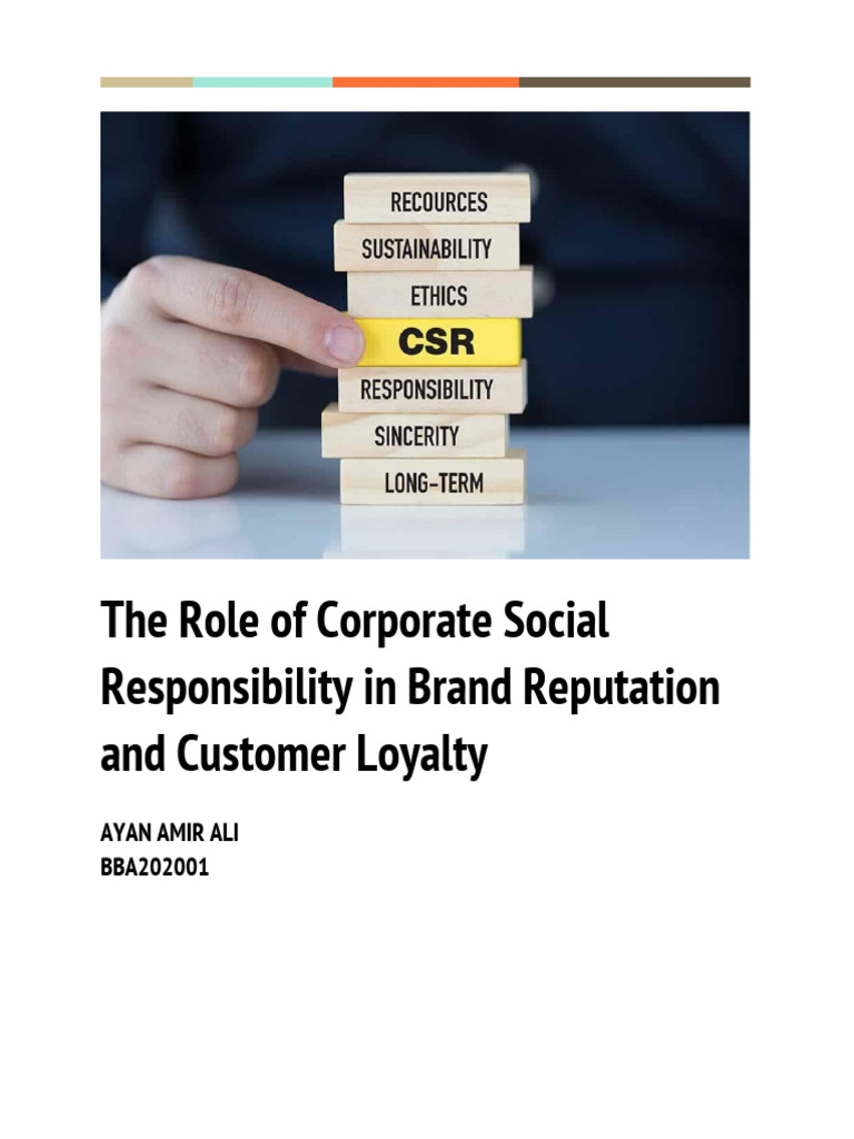 CSR Impact on Brand and Loyalty | PDF | Corporate Social Responsibility ...