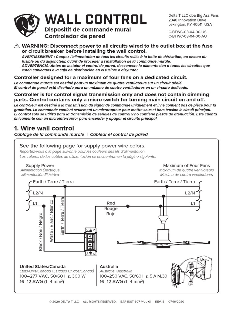 Installation de la commande murale | PDF | Ingénierie de l'énergie ...